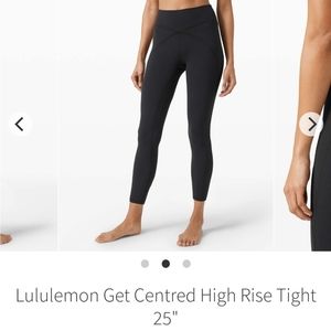 NEW lululemon size 10 get centered tights